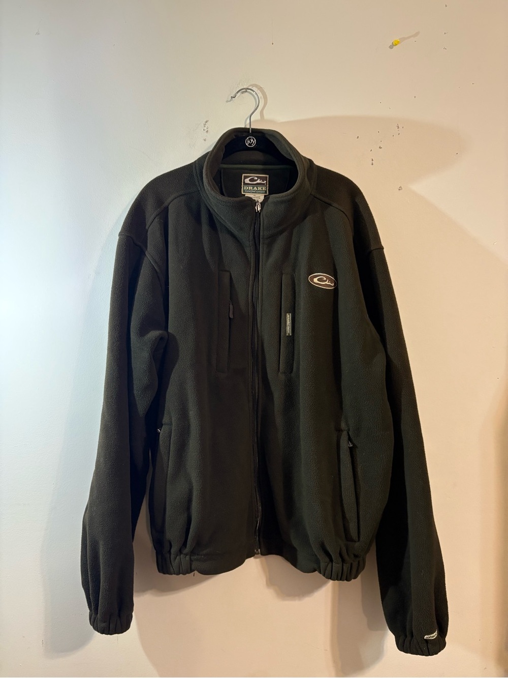 Drake Waterfowl windproof fleece jacket dark green stand-up collar men’s X-Large